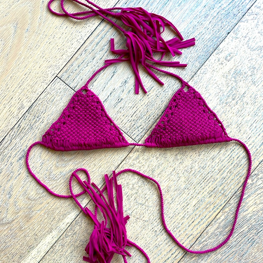 Roveswim Crochet Bikini Top Size Small
